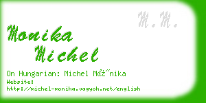 monika michel business card